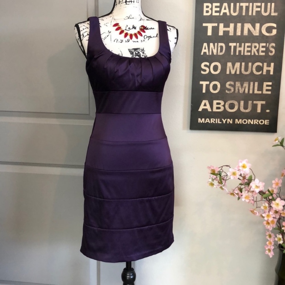 Stunning Bisou Bisou Purple Cocktail Dress